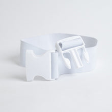 Indlæs billede til gallerivisning SPAR 20%: White Elastic Belt - BARA