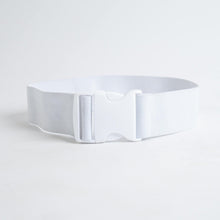 Indlæs billede til gallerivisning SPAR 20%: White Elastic Belt - BARA