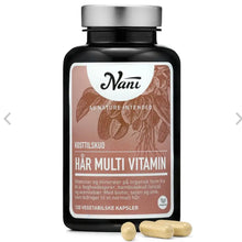 Indlæs billede til gallerivisning NANI - Hår Multivitamin Organisk – 120 kapsler