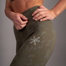 Indlæs billede til gallerivisning SPAR 20%: Khaki Camo Tights - BARA