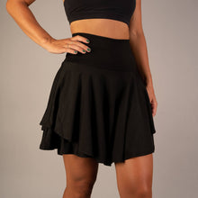 Indlæs billede til gallerivisning BARA - Black Flowy Running Skirt