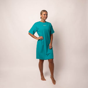 SPAR 20%: Teal T-Shirt Dress  - BARA