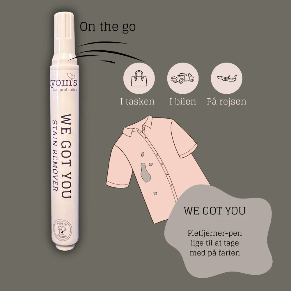 BYOMS - WE GOT YOU - PROBIOTIC STAIN REMOVER - On the go - Natural scented (Pletfjerner på farten - fjerner de fleste friske pletter)