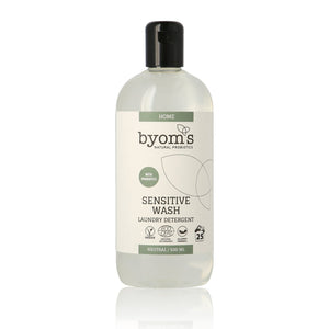 BYOMS - SENSITIVE - PROBIOTIC LAUNDRY LIQUID - ECOCERT - No perfumes (1000 ML)