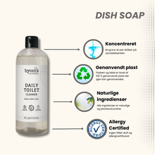 Indlæs billede til gallerivisning BYOMS - PROBIOTIC DAILY TOILET CLEANER – No perfumes - AC - 480 ml
