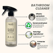 Indlæs billede til gallerivisning BYOMS - Glass &amp; Mirror Cleaner (Mild og frisk duft af Cristal De Mer) 480 ml
