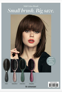 HH Simonsen - GLOSS BRUSH MIDI, Black/Burgundy/Army green/Dusty rose - TÚ SPARIR 50%