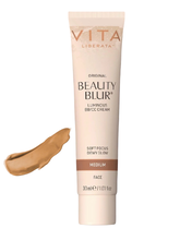 Indlæs billede til gallerivisning VITA LIBERATA - ORIGINAL BEAUTY BLUR, MEDIUM (Luminous BB/CC CREAM - DEWY GLOW - primer &amp; tinted moisturiser)
