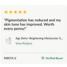 Indlæs billede til gallerivisning AGE DEFY+ BRIGHTENING MOISTURISER 30ML (Kann bæði brúkast sum dag-/náttkrem)

