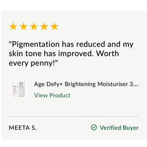 AGE DEFY+ BRIGHTENING MOISTURISER 30ML (Kann bæði brúkast sum dag-/náttkrem)