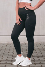 Indlæs billede til gallerivisning BARA - Black Icon Tights (to lommer m/lynlås)  NEW !!! NOW WITHOUT FRONT SEAM !!
