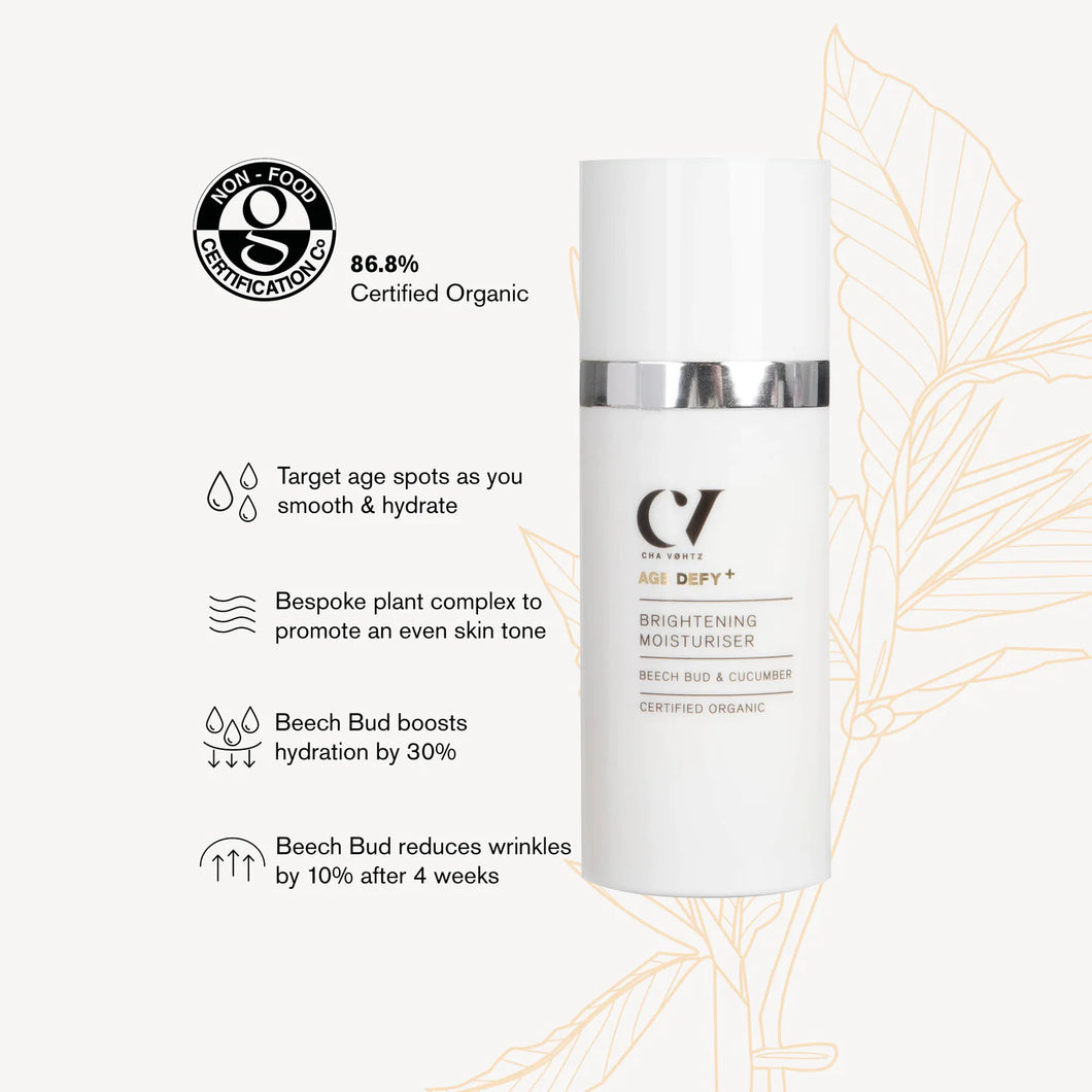 AGE DEFY+ BRIGHTENING MOISTURISER 30ML (Kann bæði brúkast sum dag-/náttkrem)