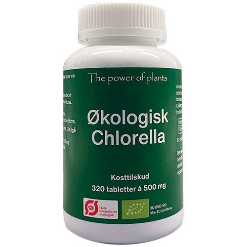 THE POWER OF PLANTS - Økologisk Chlorella, 320 tabletter