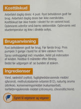 Indlæs billede til gallerivisning NordicHealth - Boost Vitamin B12 Mund Spray - 1200 (μg) Vitamin B12 (METHYLCOBALAMIN) + 40 (μg) Chrom pr. dagsdosis

