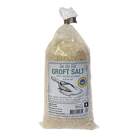 BIOGAN - Fransk groft keltisk havsalt Ile de Ré ubleget 800 gr. - PRE ORDER (tekur vanliga uml. 7-14 dagar til vit hava tað á goymslu), um tað er á goymslu í DK)