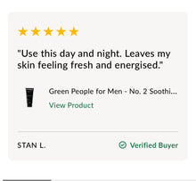 Indlæs billede til gallerivisning GREEN PEOPLE FOR MEN - NO. 2 SOOTHING SHAVING GEL 100ML
