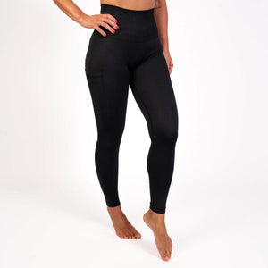 BARA - Black Pocket Scrunch Seamless tights
