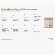 Indlæs billede til gallerivisning Functional Future - Økologisk BONE BROTH KOLLAGEN med hyaluronsyre (vel ímillum 250 gr. leyst pulvur ella 300 stk. kapslar) - PRE ORDER (tekur vanligt uml. 7-14 dagar, um tað er á goymslu í DK)
