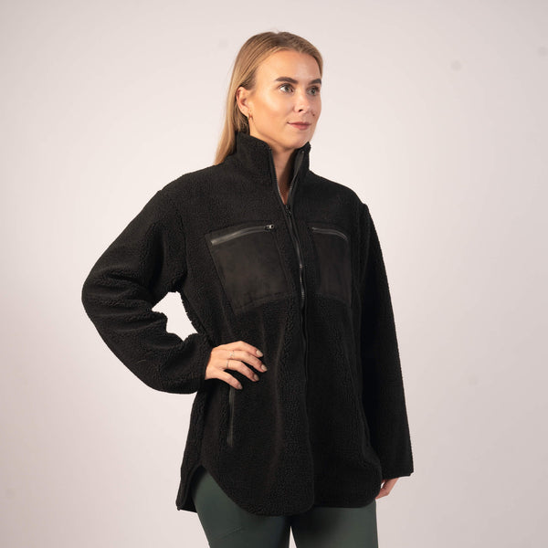 BARA - Black Sherpa Jacket
