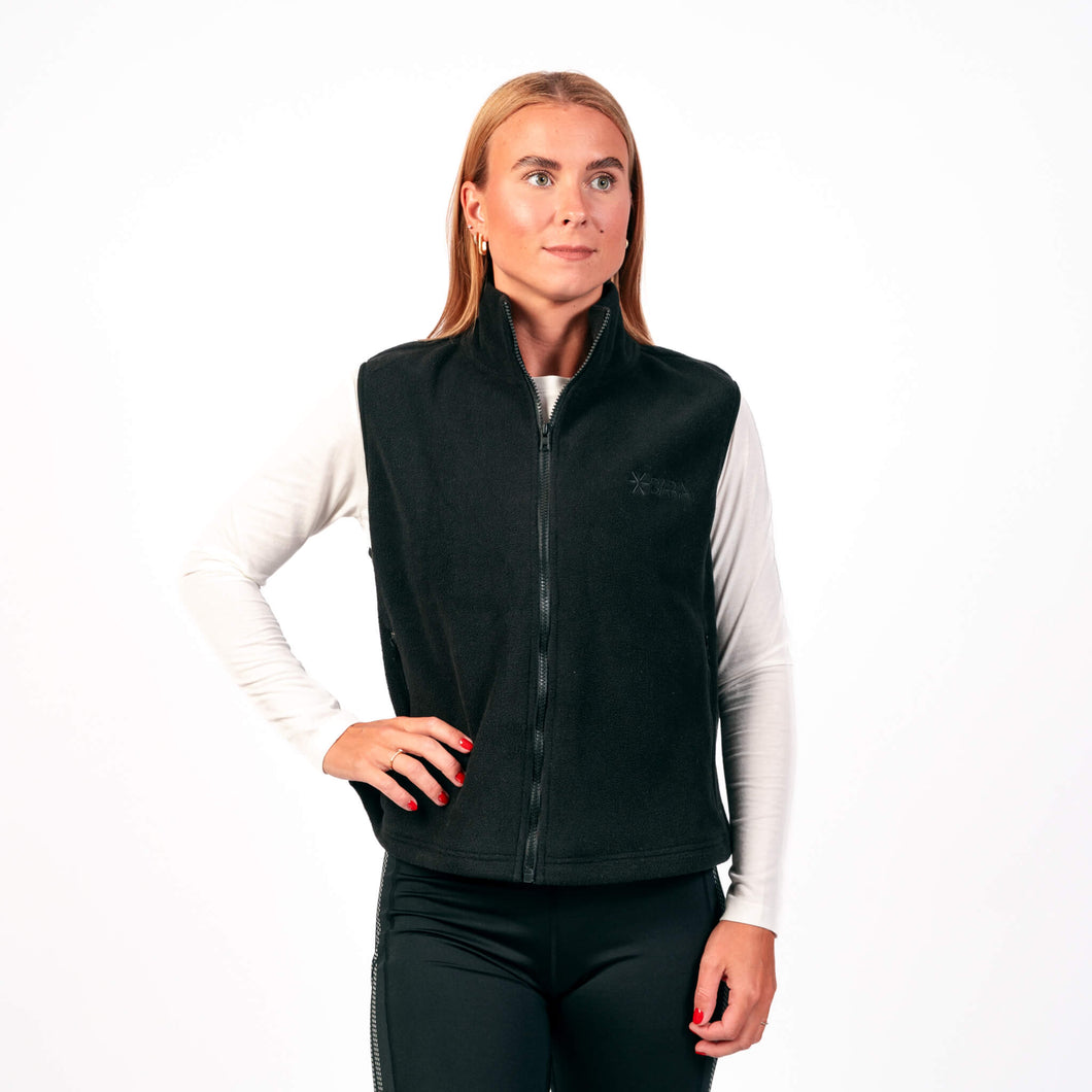 BARA - Black Essential Fleece Vest