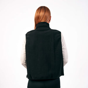 BARA - Black Essential Fleece Vest