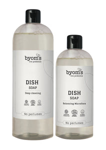 BYOMS - PROBIOTIC DISH SOAP - ECOCERT - No perfumes (vel ímillum 75/400/1000 ml)