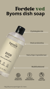 BYOMS - PROBIOTIC DISH SOAP - Cristal De Mer 400 ml