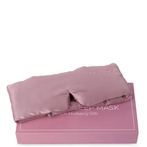 DOOZIE - Luxury Sleep Mask (Mulberry Silke i 22 momme - en kraftig kvalitet) - Dusty Rose