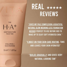 Indlæs billede til gallerivisning VITA LIBERATA - The HA+ Deep Moisture Face Tan 50 ml. (med hyaluron + niacinamide) - GEV GÆTUR: Pre order - Væntast í FO uml. 8. juni
