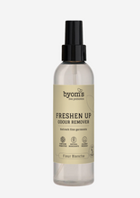 Indlæs billede til gallerivisning BYOMS - FRESHEN UP - PROBIOTIC ODOUR REMOVER - Fleur Blanche - with silk extract 200 ML
