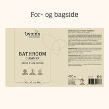 Indlæs billede til gallerivisning BYOMS - Bathroom Cleaner (Mild og frisk duft af Cristal De Mer) 480 ml
