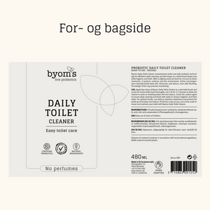 BYOMS - PROBIOTIC DAILY TOILET CLEANER – No perfumes - AC - 480 ml