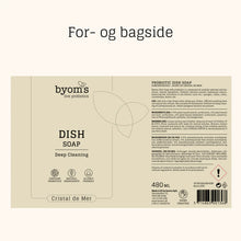 Indlæs billede til gallerivisning BYOMS - Dish Soap (Mild og frisk duft af Cristal De Mer) 480 ml
