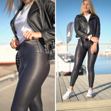 Indlæs billede til gallerivisning BARA - Faux Leather Shape Tights 2.0
