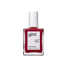 Indlæs billede til gallerivisning gitti Nail Polish 102 - Classic Red, 15 ml
