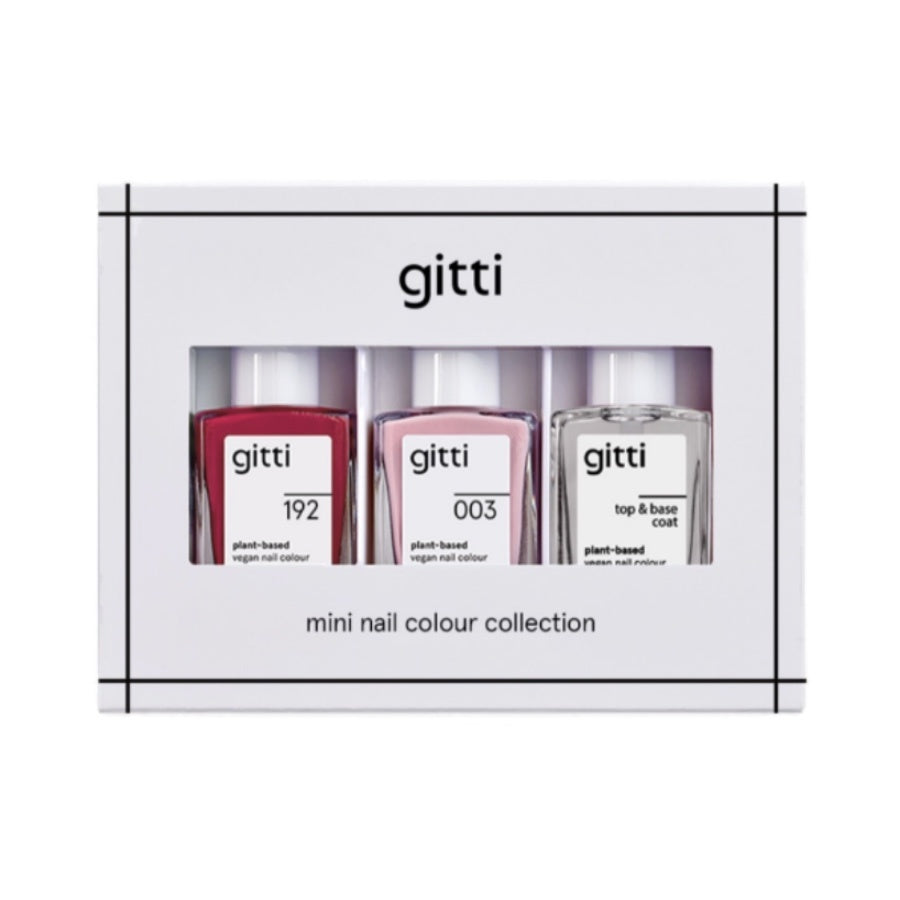 gitti Nail Polish Mini Starter Set, 3 x 8 ml