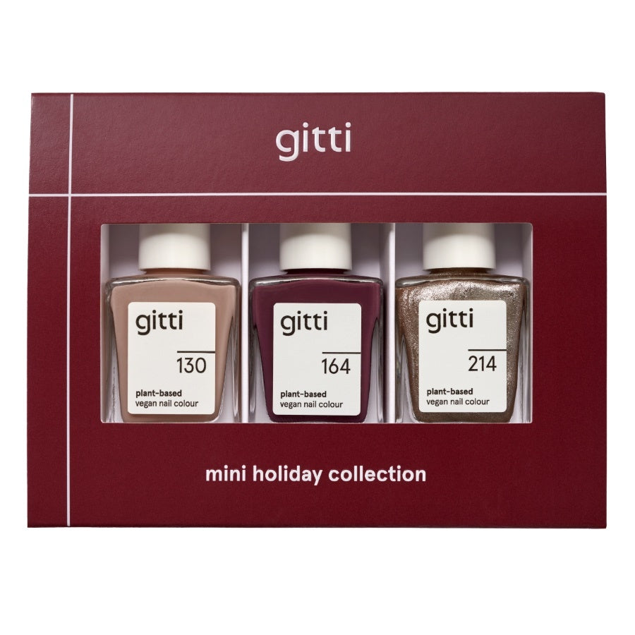 gitti Nail Polish Mini Holiday Collection, 3 x 8 ml