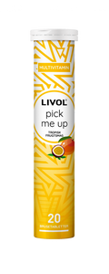 Livol - Pick me Up m. tropisk frugt (20 stk. brusetabletter)