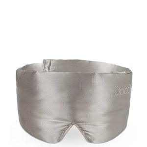 DOOZIE - Luxury Sleep Mask (Mulberry Silke i 22 momme - en kraftig kvalitet) - Pearl Grey