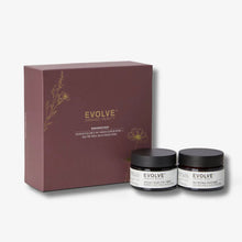 Indlæs billede til gallerivisning Evolve - GÁVUSETT Radiance Duo (Radiant Glow 2-in-1 Mask Scrub 30ml + Bio Retinol Gold Mask 30ml)
