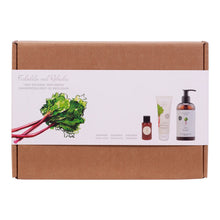 Indlæs billede til gallerivisning Gaveæske Rabarber håndsæbe -creme &amp; Body lotion  (Væntast í fø. 9. - 10. dec. um tað er á goymslu í DK, tá vit bíleggja sunnukvødlið 23. nov.)
