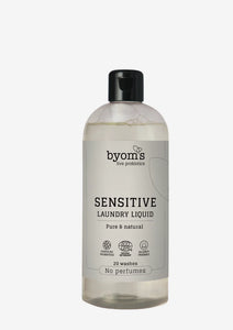 BYOMS - SENSITIVE - PROBIOTIC LAUNDRY LIQUID - No perfumes - vel stødd