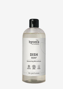 BYOMS - PROBIOTIC DISH SOAP - ECOCERT - No perfumes (vel ímillum 75/400/1000 ml)