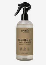 Indlæs billede til gallerivisning BYOMS - FRESHEN UP - PROBIOTIC ODOUR REMOVER - Mild scent (Fig milk - Vel ímillum 400/200/100 ML)
