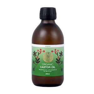 Castor Oil (Amerikansk olie / Ricinus olie) - økologisk 250 ml. - koldpresset og i glasflaske