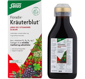 Floradix Kräuterblut Urte-jern mikstur Salus - 250 ella 500 ml