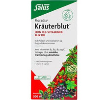 Indlæs billede til gallerivisning Floradix Kräuterblut Urte-jern mikstur Salus - 250 ella 500 ml
