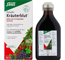Indlæs billede til gallerivisning Floradix Kräuterblut Urte-jern mikstur Salus - 250 ella 500 ml
