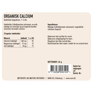NANI - Calcium på organisk planteform (90 kapsler)