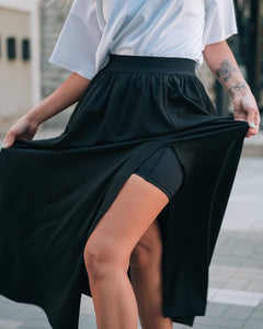 BARA - Black Maxi Skirt